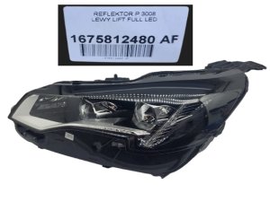 Headlight Lift Full Led Left 1675812480 Peugeot 3008 II Original New