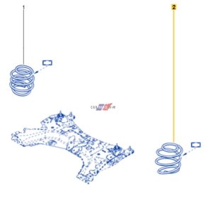 Suspension Spring 540103930R Renault Clio 4 0.9/1.2 Original 