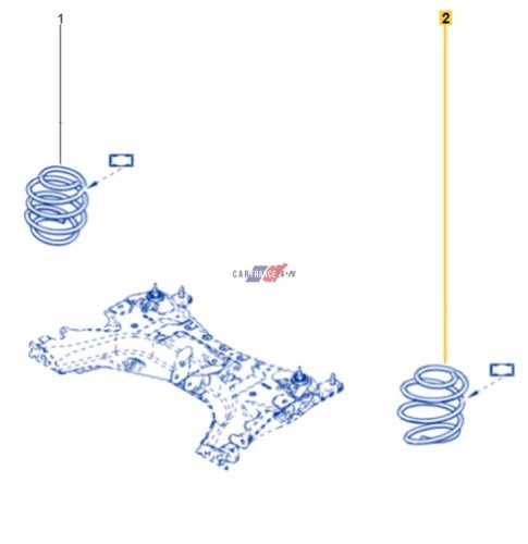 Suspension Spring 540103930R Renault Clio 4 0.9/1.2 Original 