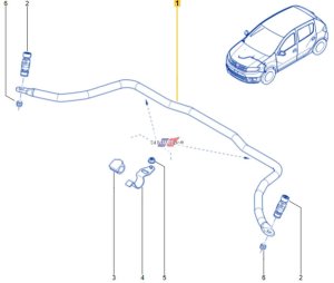 Anti-roll Bar Front 546118062R Dacia New Original 