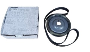 Crankshaft Pulley + Belt Kit 123037092R Dacia Duster II 1.5DCI Original New