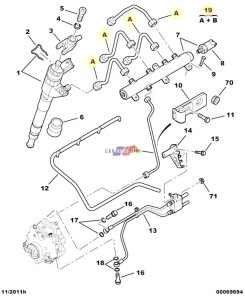 Fuel Lines 1570R8 Jumper Boxer Ducato 3.0 HDi 3.0 JT New Original