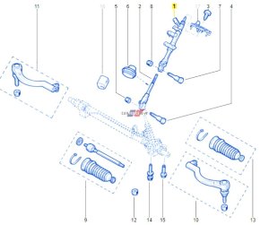 Steering Column 8200729615 Renault Opel Nissan Master, Movano, Interstar New Genuine