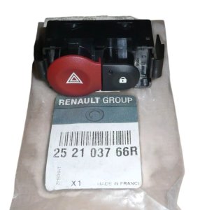 Hazard Warning Switch 252103766R Renault Clio III Modus Twingo III Genuine New