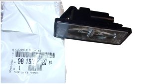 License Plate Light 9815225980 Citroen Peugeot  Genuine New