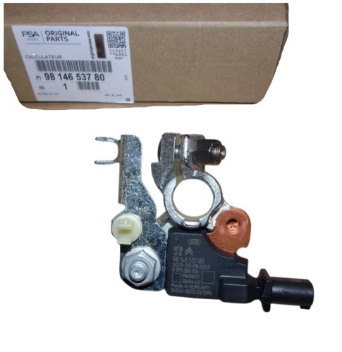 Negative Battery Terminal with Sensor 9814653780 Citroen Peugeot Genuine New