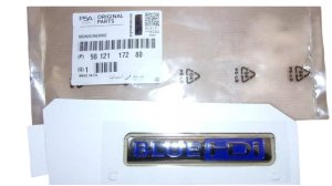 BlueHDi Badge 9812117280 Peugeot 2008 Genuine New