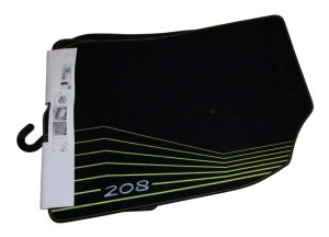 Velour Floor Mats 1613457580 Peugeot 208 Genuine New